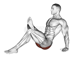 Seated Glute Stretch demonstration
