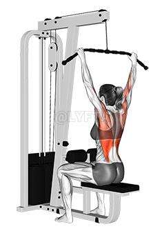 Cable Wide-Grip Lat Pulldown demonstration