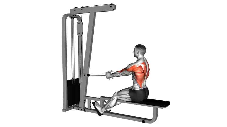 Thumbnail for the video of exercise: Cable Straight Back Seated Row