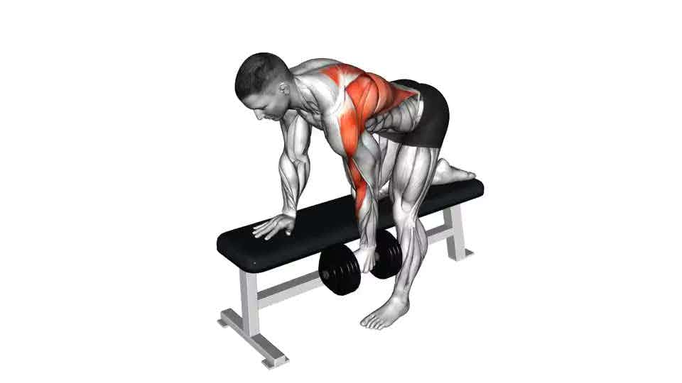 Thumbnail for the video of exercise: Dumbbell One Arm Bent-over Row
