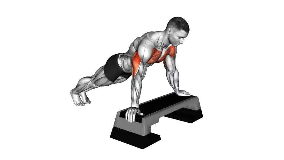 Thumbnail for the video of exercise: Incline Push-up
