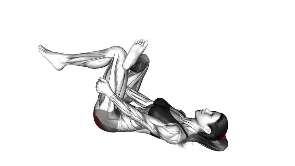 Thumbnail for the video of exercise: Lying Glute Stretch