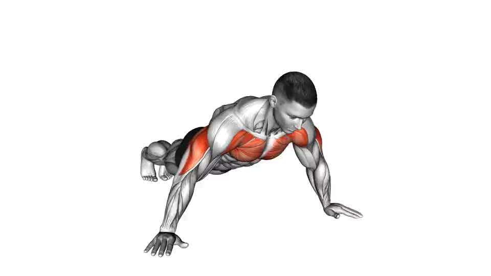 Thumbnail for the video of exercise: Wide Hand Push up