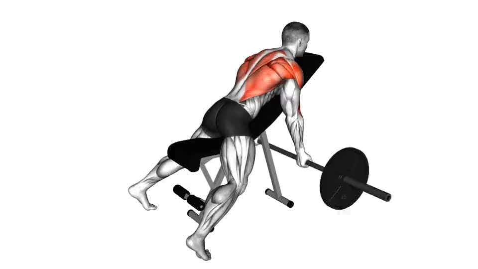 Thumbnail for the video of exercise: Reverse Grip Incline Bench Row
