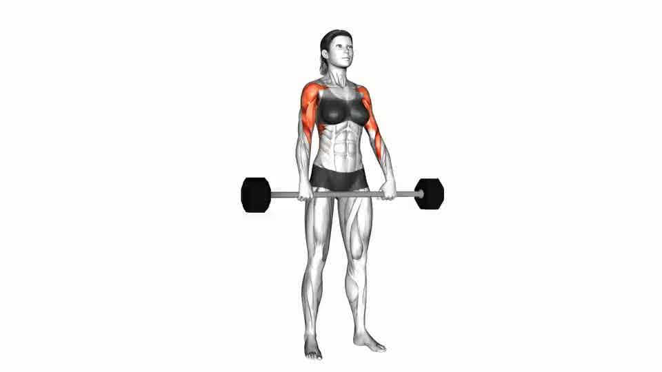 Barbell Shoulder Grip Upright Row - Video Guide