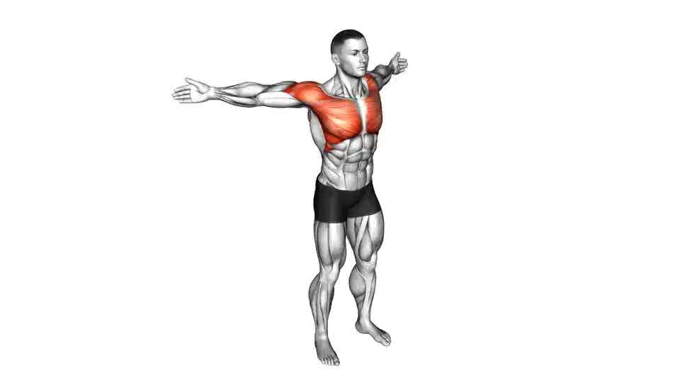 Thumbnail for the video of exercise: Back Slaps Wrap Arround Stretch
