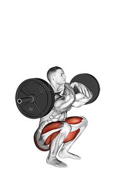 Thumbnail for the video of exercise: StrongMan-Front-Brustkniebeuge