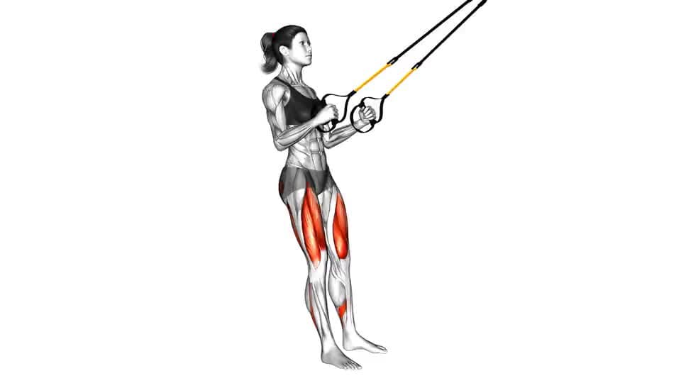 Thumbnail for the video of exercise: Suspension Squat