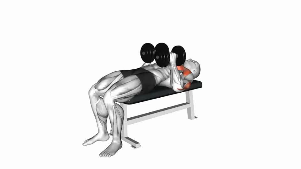 Thumbnail for the video of exercise: Жим гантелей узким хватом