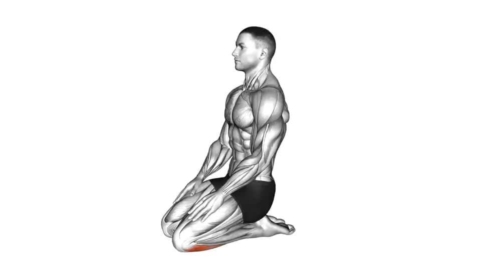 Thumbnail for the video of exercise: Seated Ankle Stretch