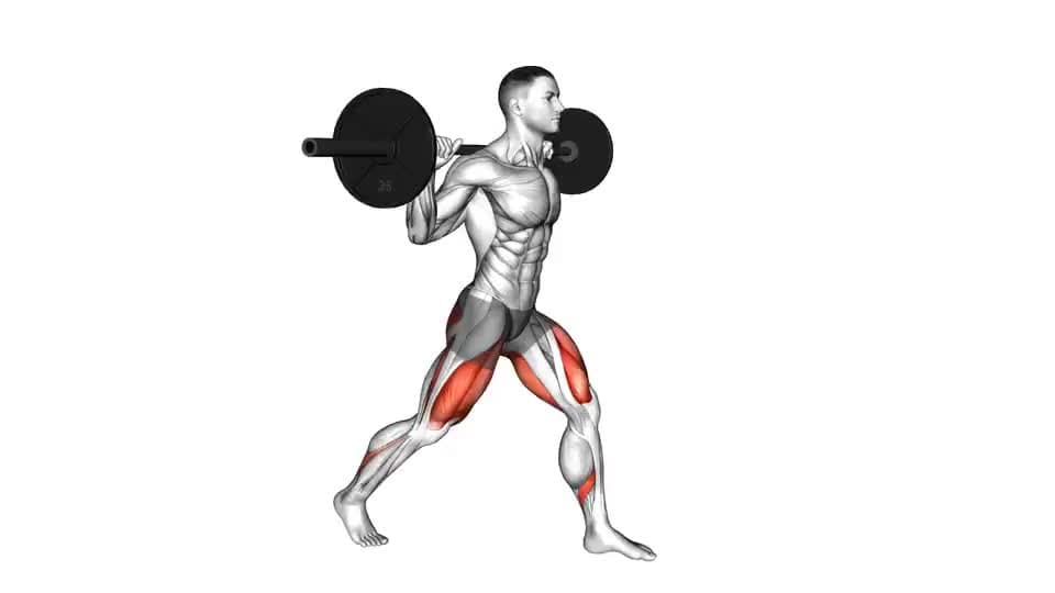 Thumbnail for the video of exercise: Barbell Split Squat