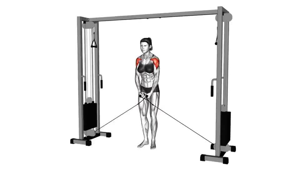 Thumbnail for the video of exercise: Cable Lateral Raise