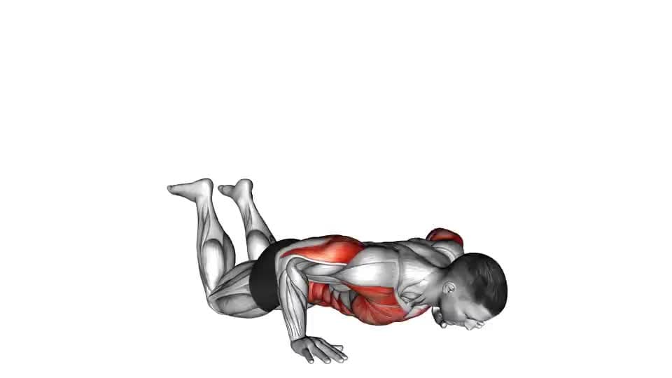 Thumbnail for the video of exercise: Kneeling Rotational Push-up