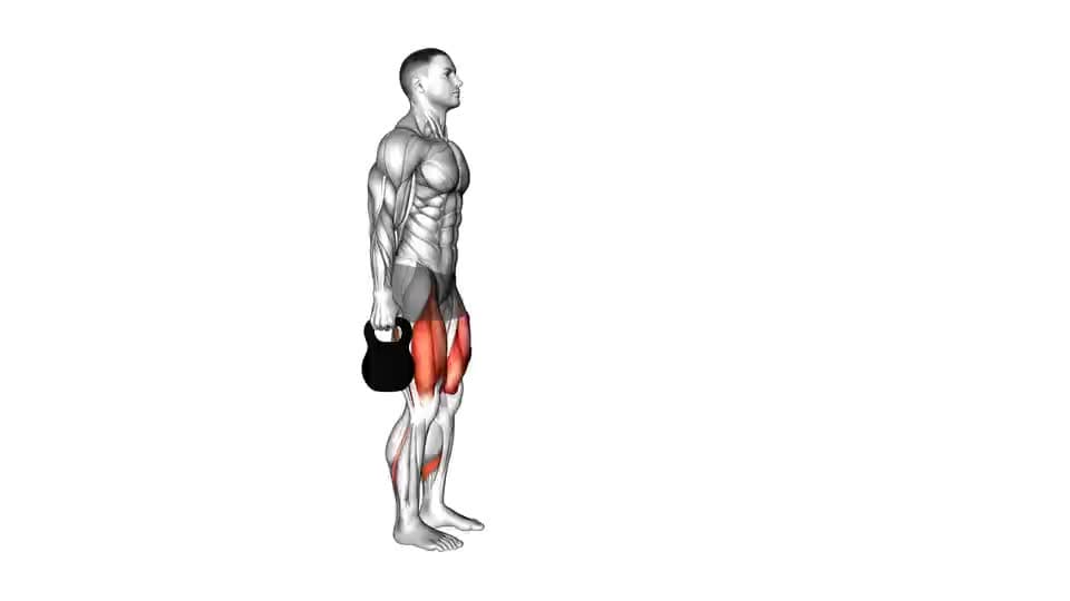 Thumbnail for the video of exercise: Kettlebell Ausfallschritt nach vorne