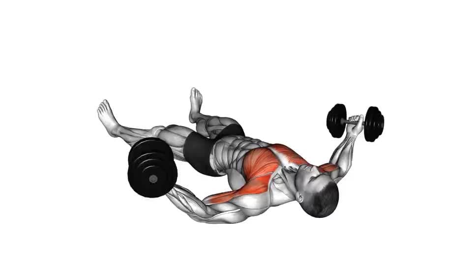 Thumbnail for the video of exercise: Dumbbell Floor Fly