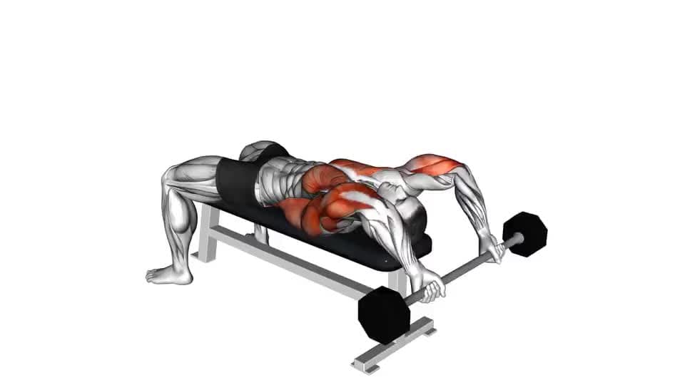 Thumbnail for the video of exercise: Barbell Pullover