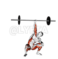 Barbell met één arm demonstration