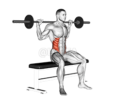 Barbell Afandi Twist demonstration