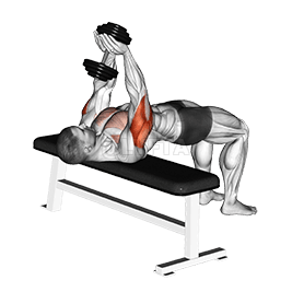 Жим гантелей узким хватом demonstration