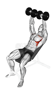 Dumbbell Incline kamankun kɔrɔta demonstration