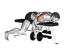 Dumbbell Lying kɔfɛ Lateral Raise demonstration