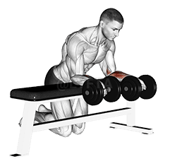 Image of Over Bench Revers Wrist Curl