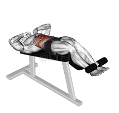 Thumbnail for the video of exercise: Negative Crunch