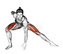 プライオサイドランジストレッチ demonstration