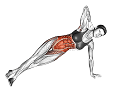 Side Stretch Crunch demonstration