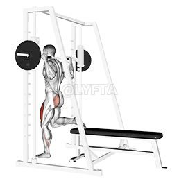 سمیټ واحد پښه سپلیټ اسکواټ demonstration