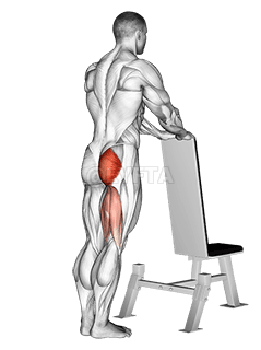 Retrocesso de uma perna demonstration