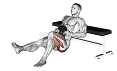 Zatížený kyčelní tah jedné nohy demonstration