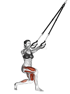 Suspension Side Cross Lunge demonstration