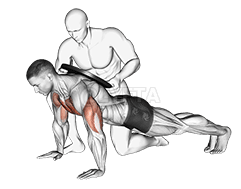 Assisted Weighted Push-up demonstration