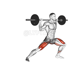 बारबेल पार्श्व फुफ्फुस demonstration