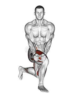 Thumbnail for the video of exercise: Crossover Reverse Lunge