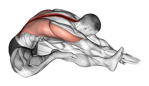 Protažení v sedě s bočním dosahem demonstration