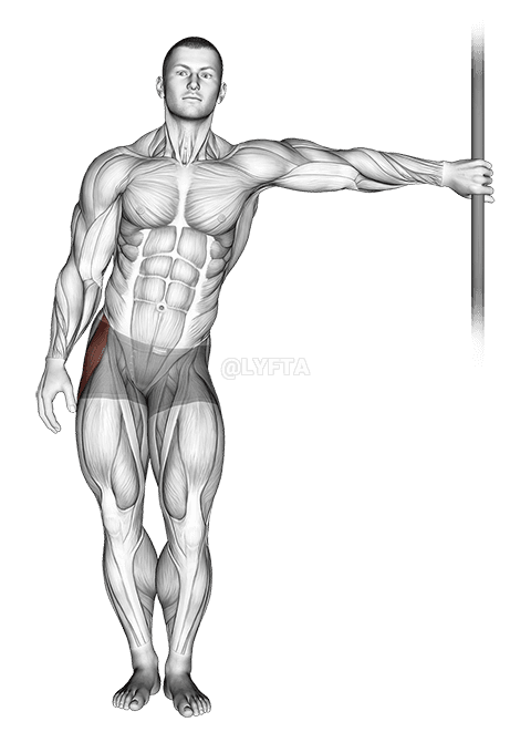 Leaning Abductor Stretch demonstration