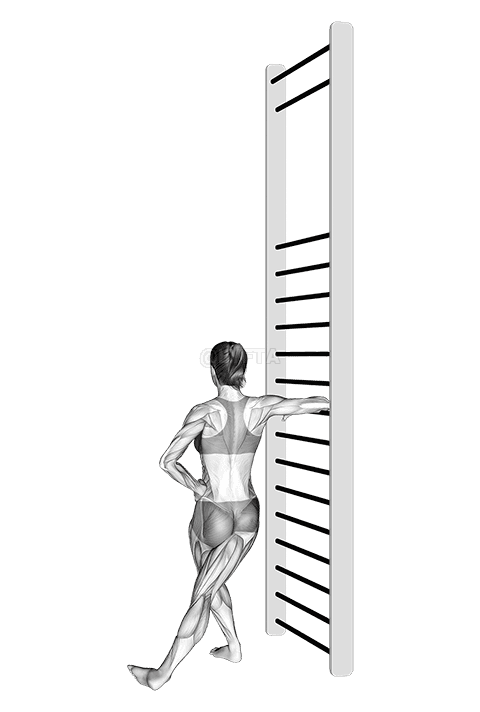 Stående hofteadduktionsstræk demonstration