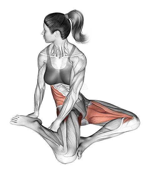 Istuva Rotational Hip Stretch demonstration