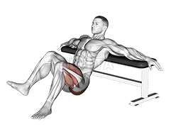 Single Leg Hip Thrusts demonstration
