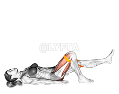 Thumbnail for the video of exercise: Эспандер для ягодиц на одной ноге с прямой ногой