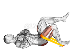 Resistance Band One Leg Glute Bridge demonstration