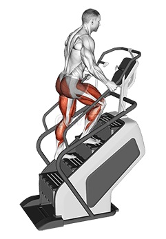 Berjalan di Stepmill demonstration