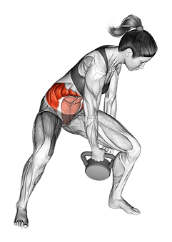 Thumbnail for the video of exercise: Kettlebell Figure 8
