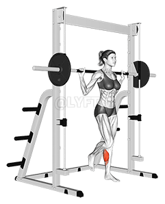 Thumbnail for the video of exercise: স্মিথ ৱান লেগ ফ্ল'ৰ কলফ ৰেইজ