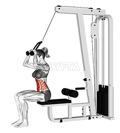 Thumbnail for the video of exercise: କେବୁଲ୍ ସିଟ୍ କ୍ରଞ୍ଚ |