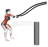 बैटलिंग रस्सियाँ साइड रेज़ demonstration