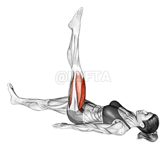 Cercle couché sur une jambe demonstration