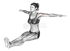 Thumbnail for the video of exercise: Pusing Tulang Belakang